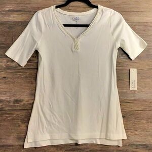 Croft & Barrow Ivory Women's Blouse